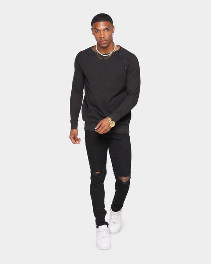 XXIII Wash Zip Crew Black