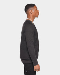 XXIII Wash Zip Crew Black