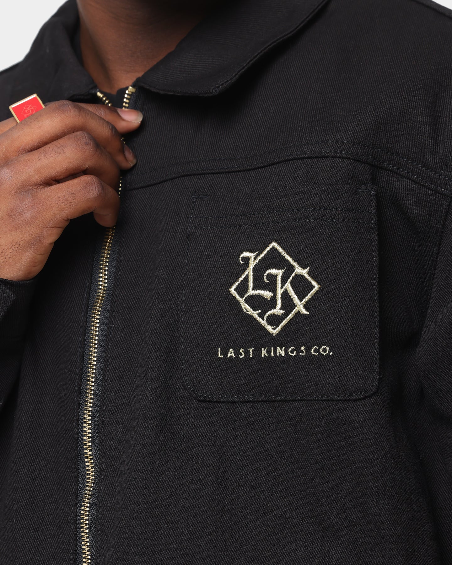 Last Kings The Throne Denim Jacket Black | Culture Kings US