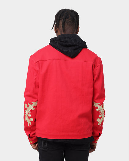 Last Kings The Throne Denim Jacket Red