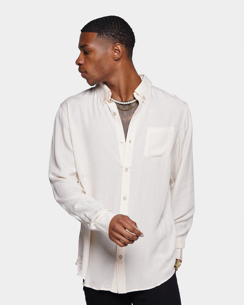 XXIII Crete Long Sleeve Button Up Shirt Stone