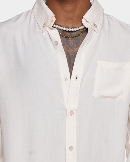 XXIII Crete Long Sleeve Button Up Shirt Stone