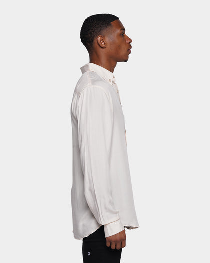 XXIII Crete Long Sleeve Button Up Shirt Stone