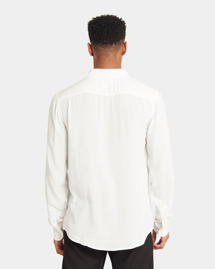 XXIII Crete Long Sleeve Button Up Shirt White