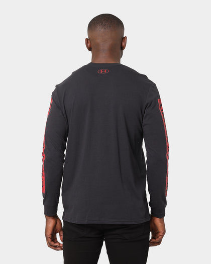 Under Armour Camo Boxed Sport Style Long Sleeve T-Shirt Black/Red