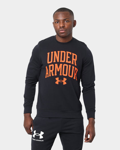 Under Armour Rival Terry Crew Black/Omega Ora