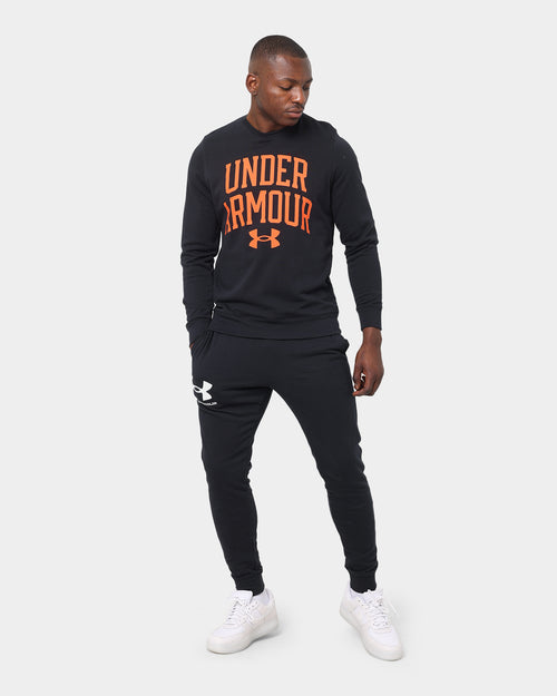 Under Armour Rival Terry Crew Black/Omega Ora