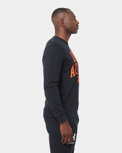 Under Armour Rival Terry Crew Black/Omega Ora