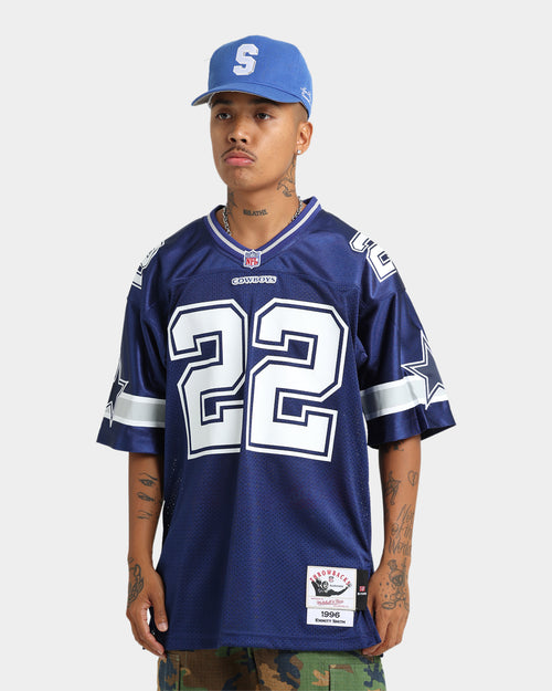 Mitchell & Ness Dallas Cowboys Emmitt Smith #22 Authentic Road '96 Jersey Blue