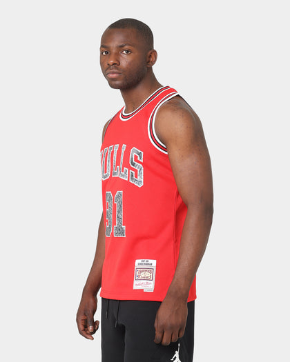 Mitchell & Ness Chicago Bulls Dennis Rodman '97-'98 #91 75th Anniversary Diamond Jubilee Swingman Jersey Red