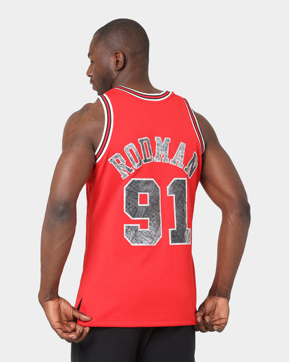 Mitchell & Ness Chicago Bulls Dennis Rodman '97-'98 #91 75th Anniversary Diamond Jubilee Swingman Jersey Red