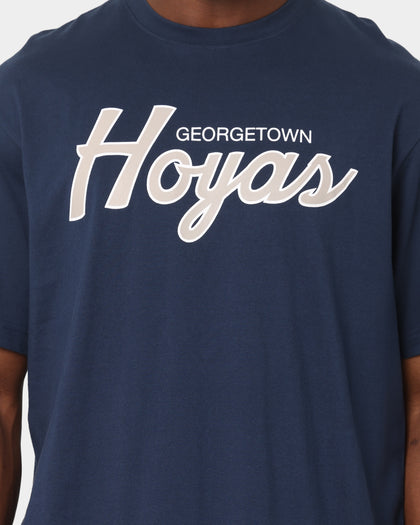 Mitchell & Ness Allen Iverson Georgetown Hoyas Script Logo T-Shirt Navy