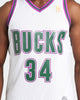 Mitchell & Ness Milwaukee Bucks Ray Allen #34 '96-'97 Swingman Jersey White