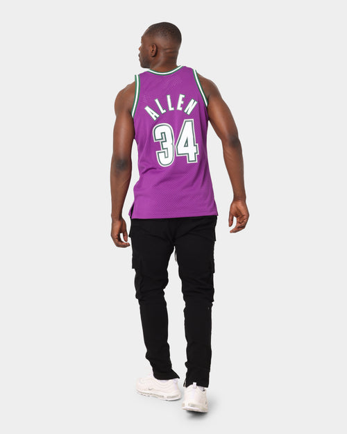 Mitchell & Ness Milwaukee Bucks Ray Allen #34 '00-'01 Swingman Jersey Purple