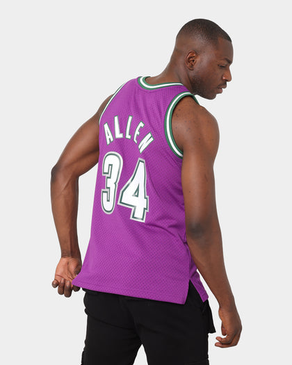 Mitchell & Ness Milwaukee Bucks Ray Allen #34 '00-'01 Swingman Jersey Purple