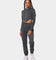 XXIII Women's Corset Track Suit Set Dark Heather Grey