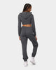 XXIII Women's Corset Track Suit Set Dark Heather Grey