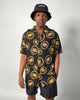 Last Kings Gold Tut Button Up Shirt Black