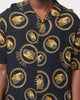 Last Kings Gold Tut Button Up Shirt Black