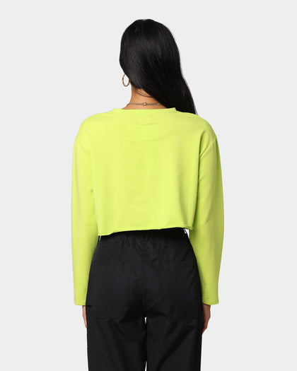 XXII Women's Chloe Crop Long Sleeve T-Shirt Lime