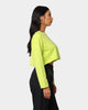 XXII Women's Chloe Crop Long Sleeve T-Shirt Lime