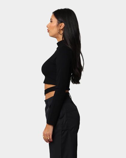 XXII Women's Ring Wrap T-Shirt Black