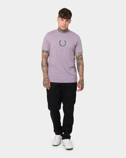 Fred Perry Laurel Wreath T-shirt Lavender Ash