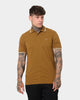 Fred Perry Twin Tipped Polo Shirt Dark Caramel