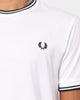 Fred Perry Twin Tipped T-Shirt White