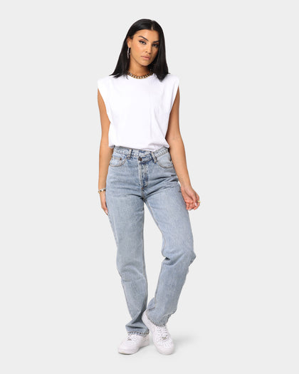 XXIII Women's Di Shoulder Pad Top White