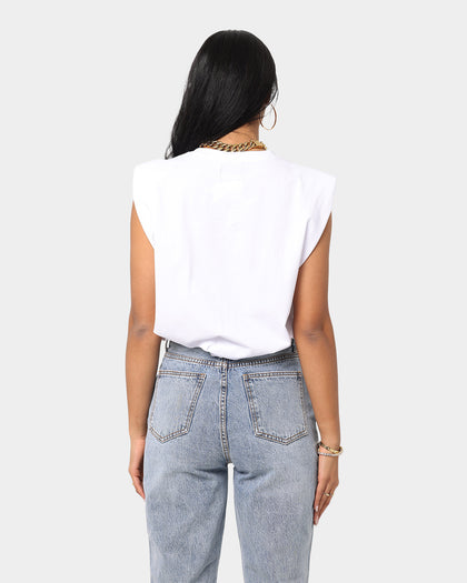 XXIII Women's Di Shoulder Pad Top White