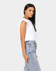 XXIII Women's Di Shoulder Pad Top White