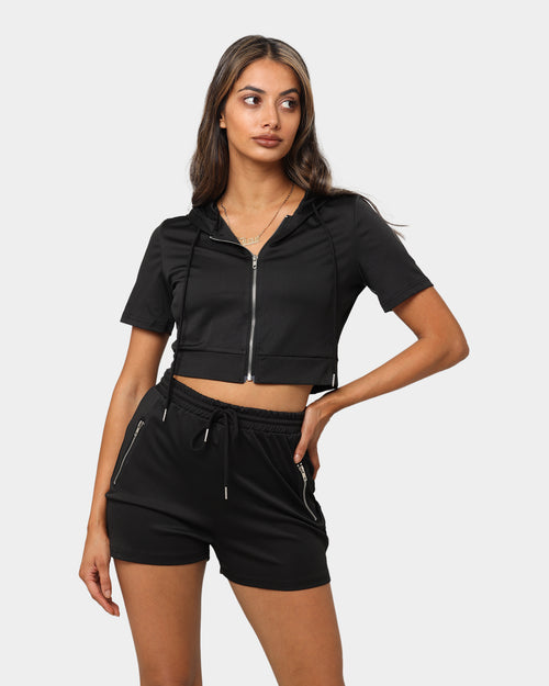 XXIII Women's Kiki Crop Hood Set Black