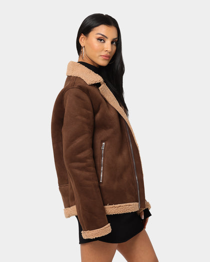 XXIII Will Aviator Jacket Tan