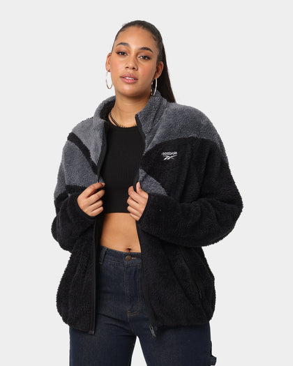 Reebok Classics Sherpa Track Jacket Black