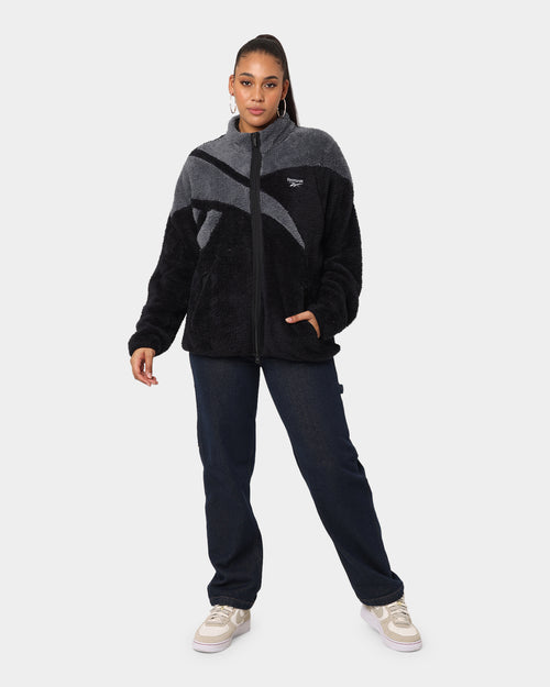 Reebok Classics Sherpa Track Jacket Black