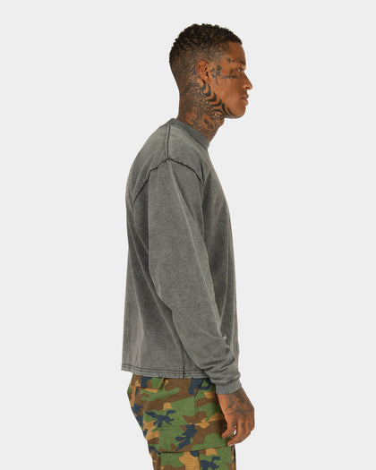 XXII Walt Washed Long Sleeve Black Wash