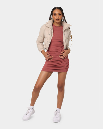 XXIII Women's Eve Cut Out Back Dress Rust