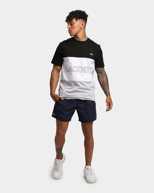 Lacoste Colour Block Jersey T-Shirt Black/White