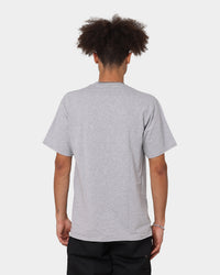 Huf Essentials OG Logo T-Shirt Grey Heather