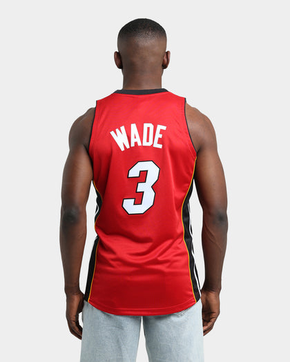 Mitchell & Ness Miami Heat Dwyane Wade #3 '05-'06 Road Authentic Jersey Scarlet