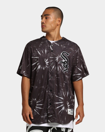 Majestic Athletic Chicago White Sox Tie Dye Replica Jersey Black Dye