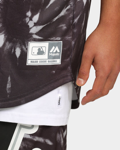 Majestic Athletic Chicago White Sox Tie Dye Replica Jersey Black Dye