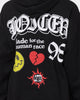 Loiter Euphoric Multi Logo Hoodie Black Wash