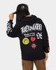 Loiter Euphoric Multi Logo Hoodie Black Wash