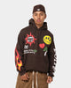 Loiter Euphoric Multi Logo Hoodie Brown