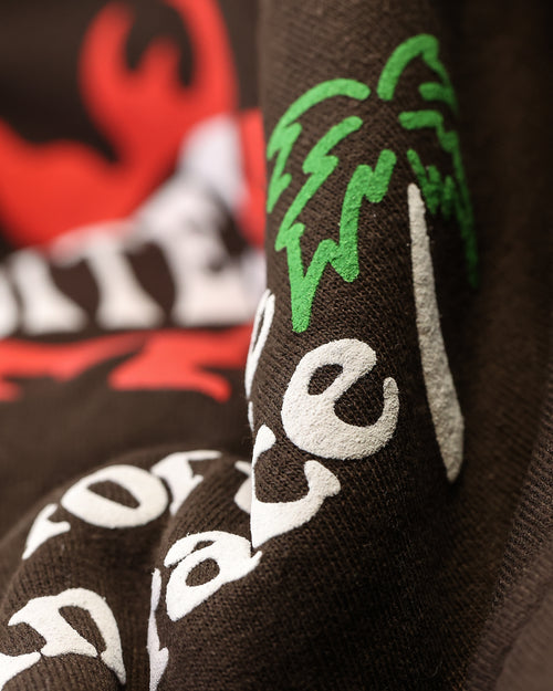 Loiter Euphoric Multi Logo Hoodie Brown