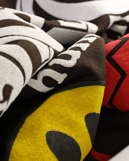 Loiter Euphoric Multi Logo Hoodie Brown