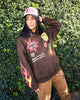Loiter Euphoric Multi Logo Hoodie Brown