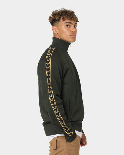 Fred Perry Gold Tape Track Jacket Hunting Green